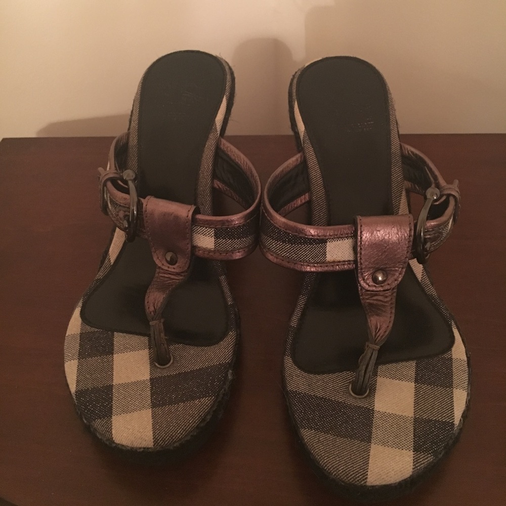 Authentic Burberry wedges